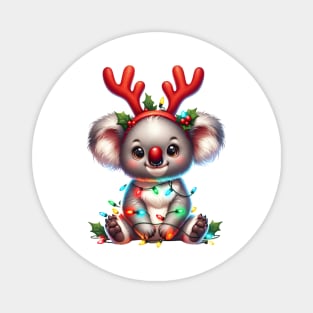 Christmas Red Nose Koala Magnet